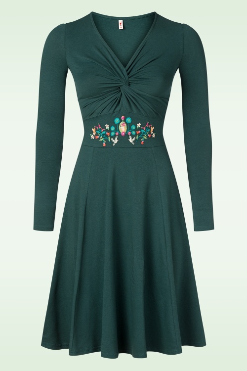 Blutsgeschwister - Hot Knot jurk in sea pearl groen