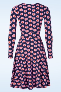 Blutsgeschwister - Hot Knot jurk in dream power blauw 3