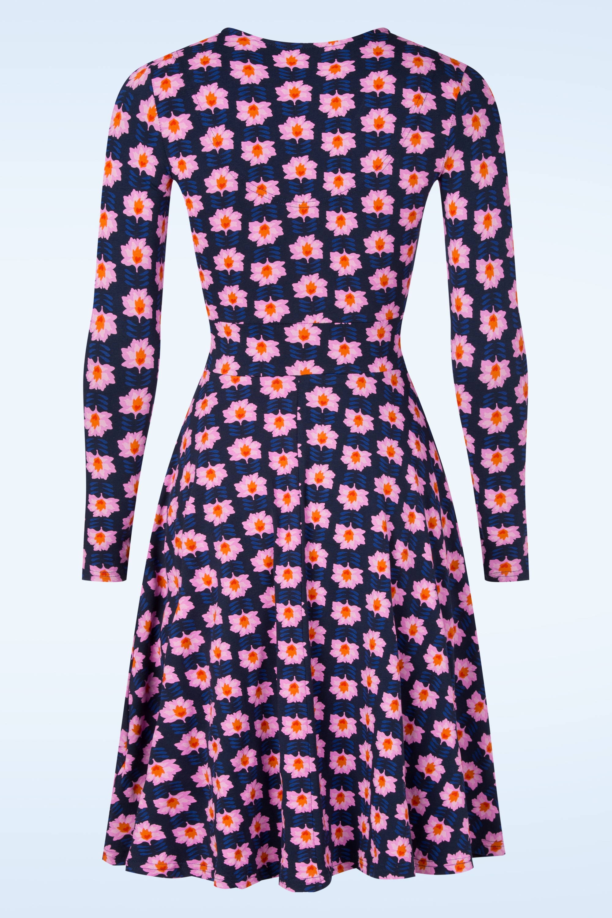 Blutsgeschwister - Hot Knot jurk in dream power blauw 3