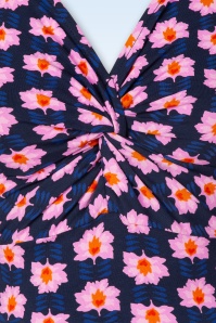 Blutsgeschwister - Hot Knot jurk in dream power blauw 2