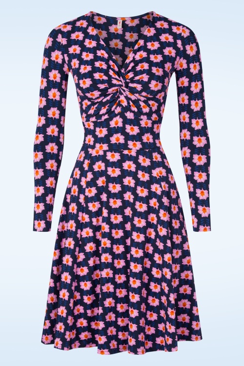 Blutsgeschwister - Hot Knot jurk in dream power blauw