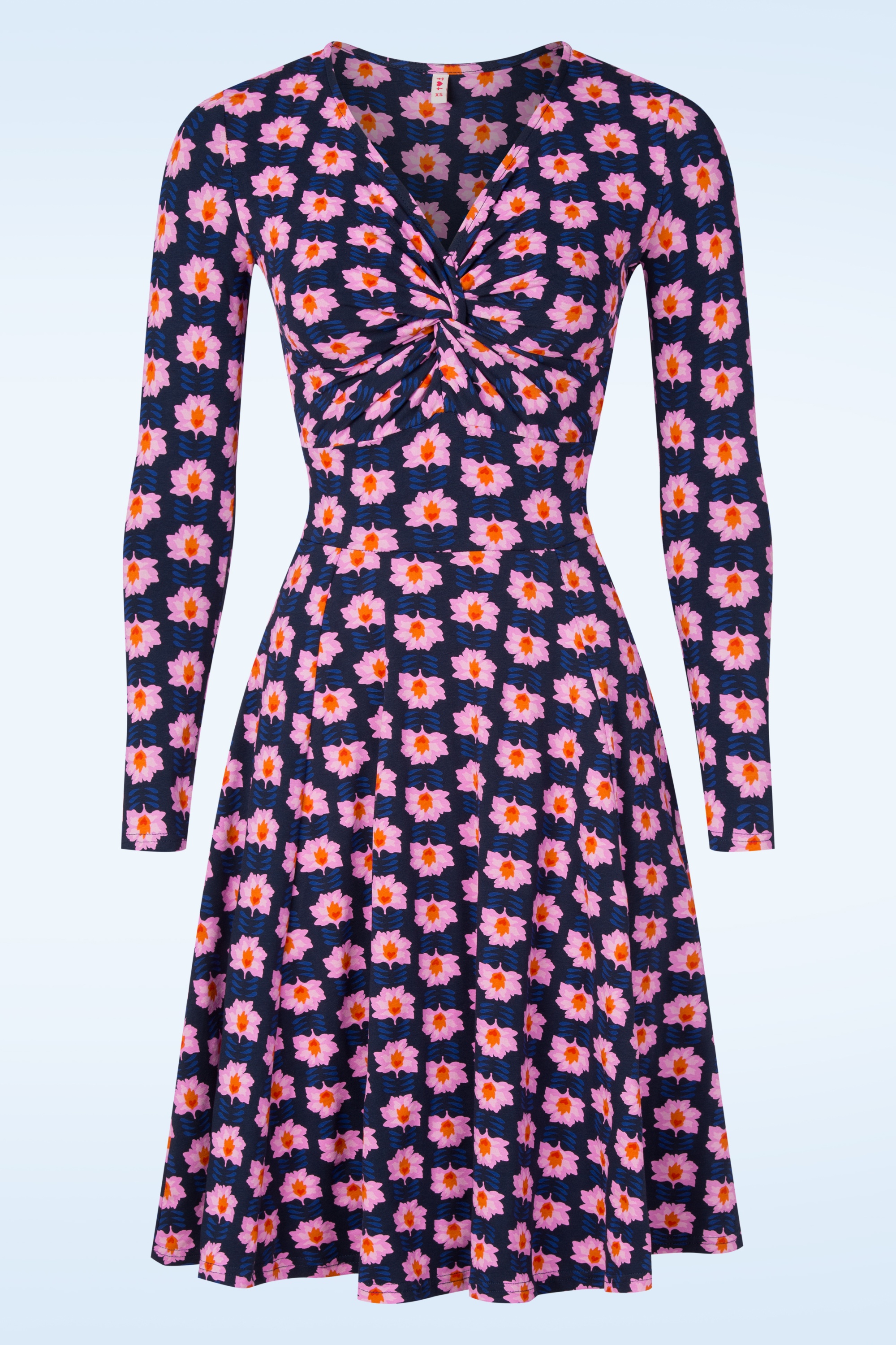 Blutsgeschwister - Hot Knot jurk in dream power blauw