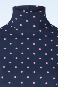 Blutsgeschwister - The Ease of Release top in dreamy cute dot blauw 2