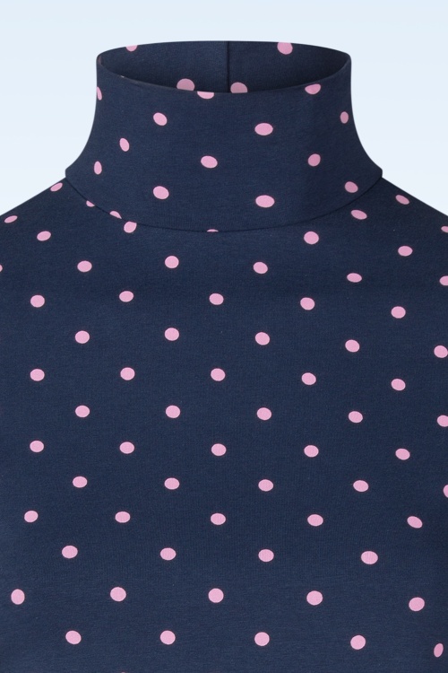 Blutsgeschwister - The Ease of Release top in dreamy cute dot blauw 2
