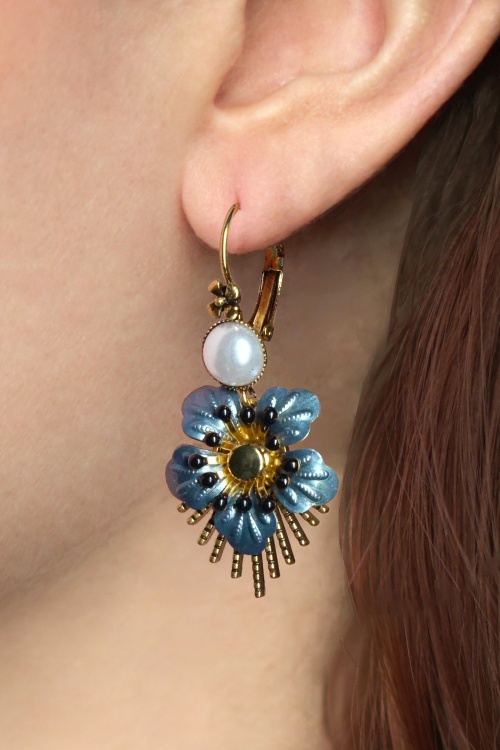 Urban Hippies - Raio Oorbellen in Goud en Blauw