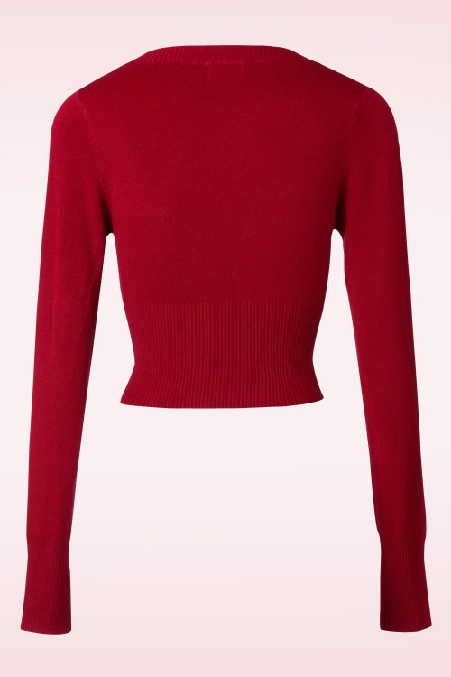 Banned Retro - Let's Go Dancing vest in dieprood 3