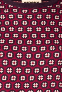 Circus - Pansie gebreide trui in paars en rood 2