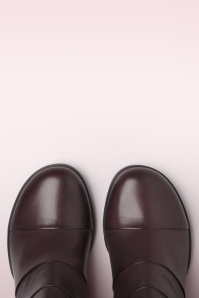 Miz Mooz - Oakleigh enkellaarsjes in wijnrood 2