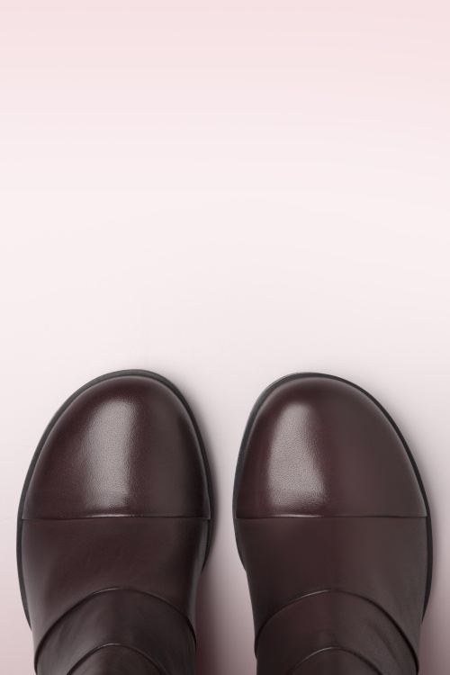 Miz Mooz - Oakleigh enkellaarsjes in wijnrood 2