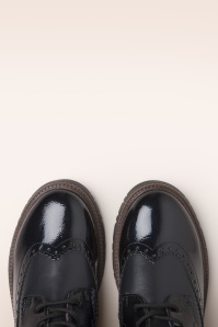 s.Oliver - Lia enkellaarsjes met lak finish in navy 2