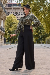 Miss Candyfloss - Marwa Leona Leopard top in olijfgroen 4