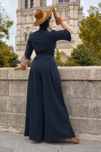 Miss Candyfloss - Giada Lee jumpsuit in navy 3