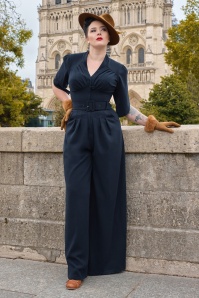 Miss Candyfloss - Giada Lee jumpsuit in navy