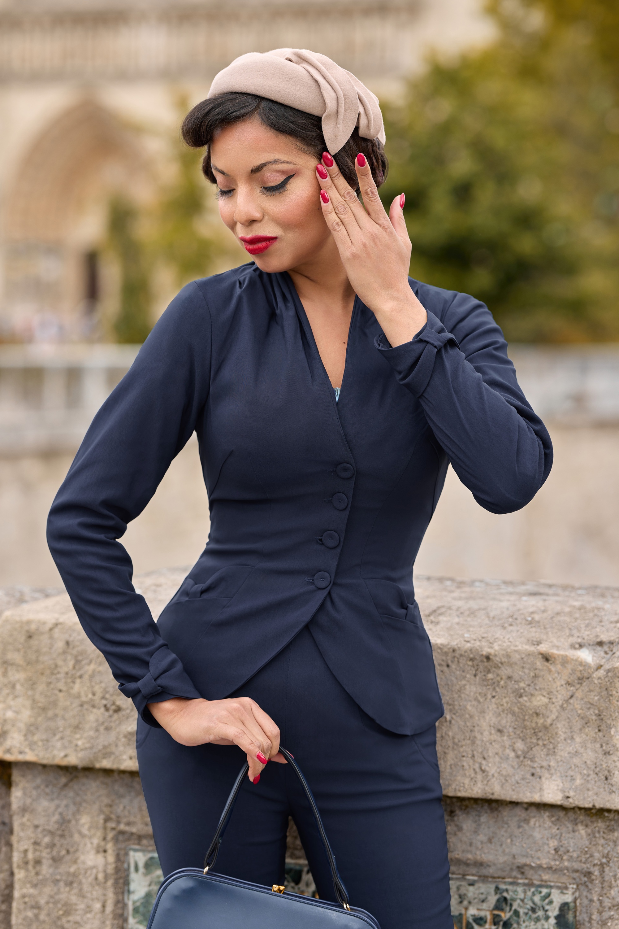 Miss Candyfloss - Selma Lee blazer in navy