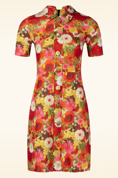 Vintage Chic for Topvintage - Topvintage exclusive ~ Dharma Floral jurk in multi