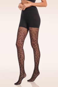 MAGIC Bodyfashion - Leopard Luxury Legs in zwart