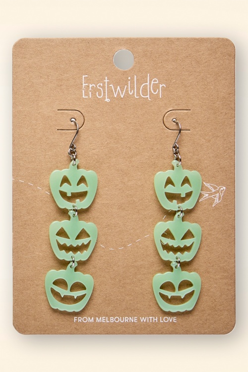 Erstwilder - Halloween Pumpkins Drop oorbellen 2