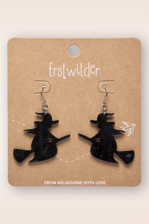 Erstwilder - Flying Witch Drop oorbellen 3