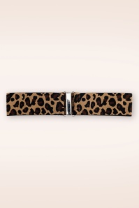 Banned Retro - Gloria stretch riem in leopard