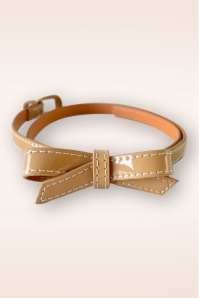 Banned Retro - Gold Rush riem in beige