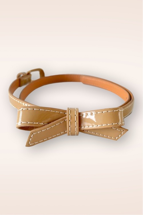 Banned Retro - Gold Rush riem in beige