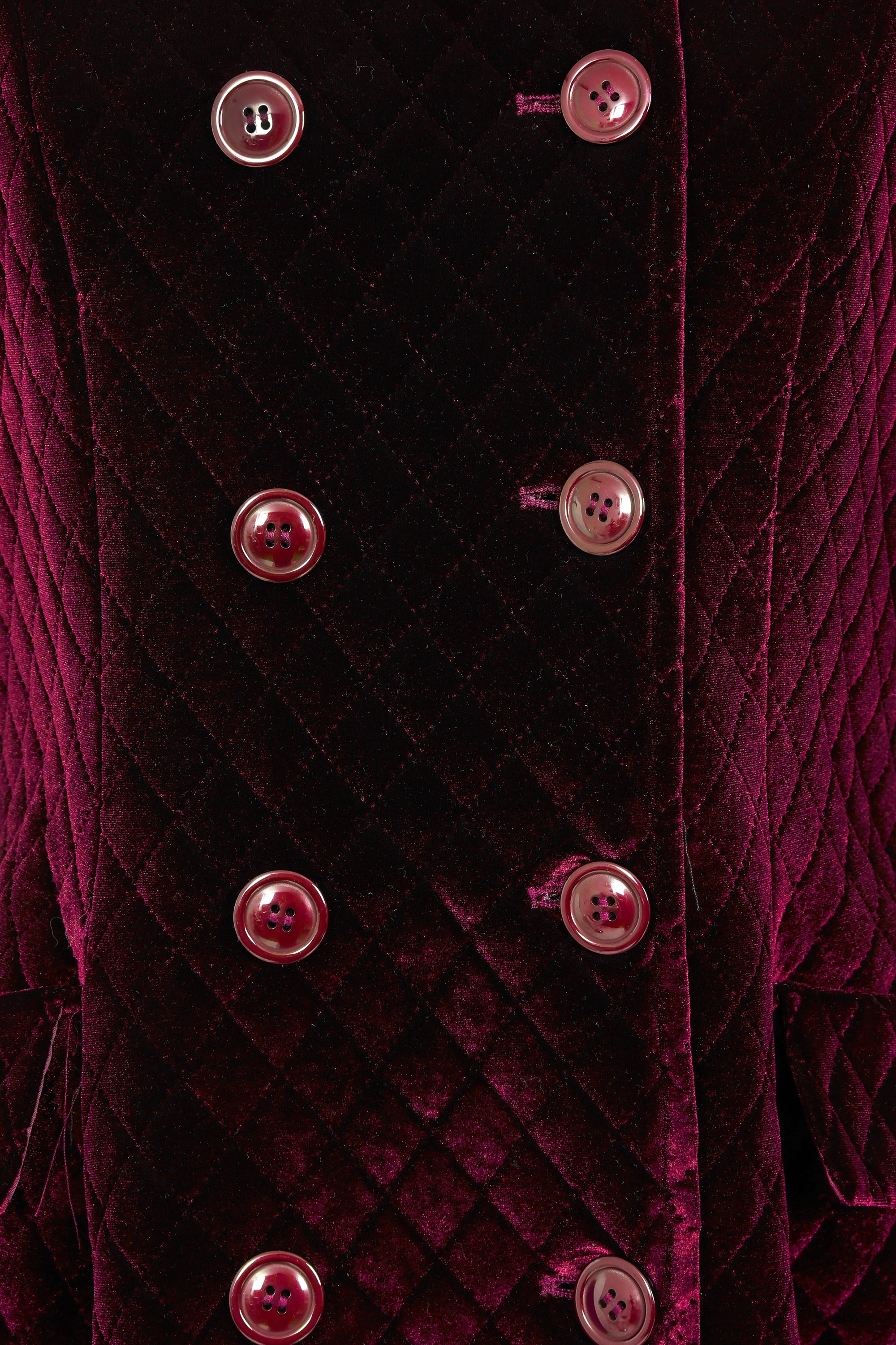 Topvintage Boutique Collection - Topvintage exclusive ~ Mae Quilted swing jas in bordeauxrood 3