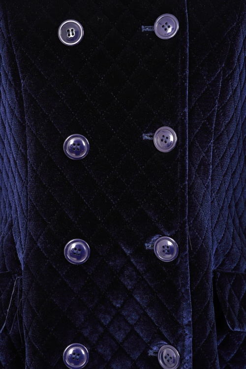 Topvintage Boutique Collection - Topvintage exclusive ~ Mae Quilted swing jas in navyblauw 3