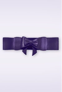 Banned Retro - Play It Right Bow riem in aubergine 