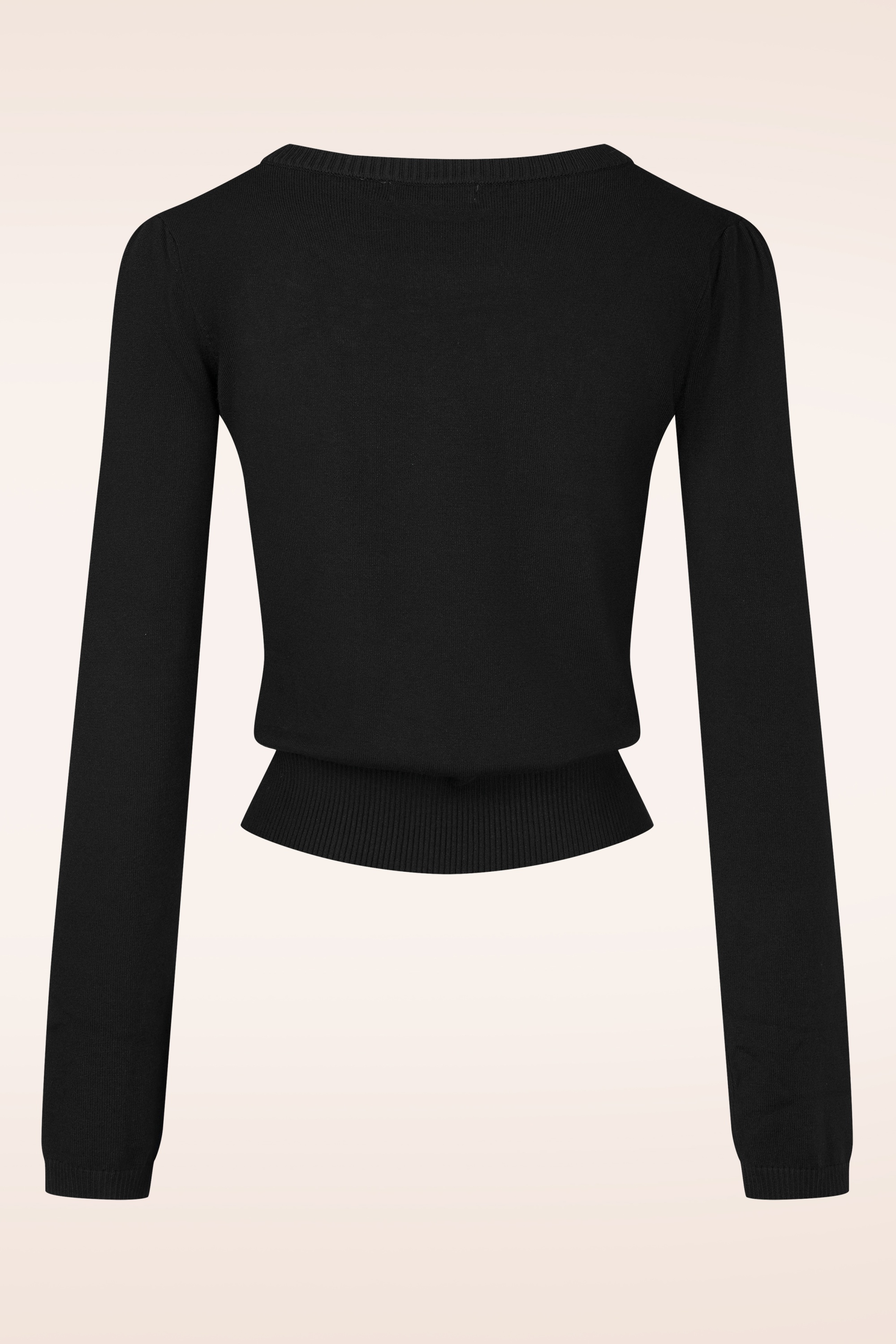 Topvintage Boutique Collection - Topvintage exclusive ~ Janice geborduurd truitje in zwart 4