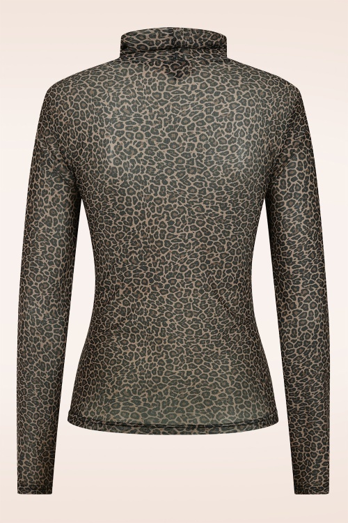 Banned Retro - Mesh top in luipaard 3