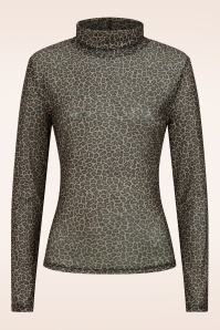 Banned Retro - Mesh top in luipaard