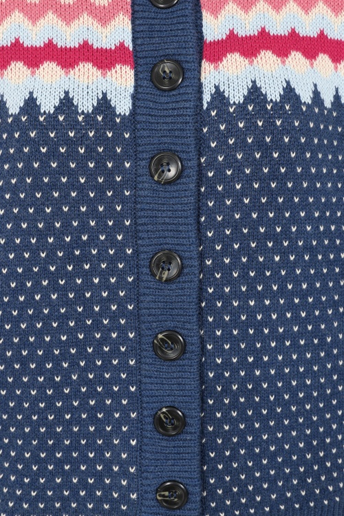 Pretty Vacant - Kintyre gebreid vest in marineblauw 2