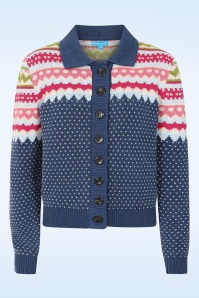 Pretty Vacant - Kintyre gebreid vest in marineblauw