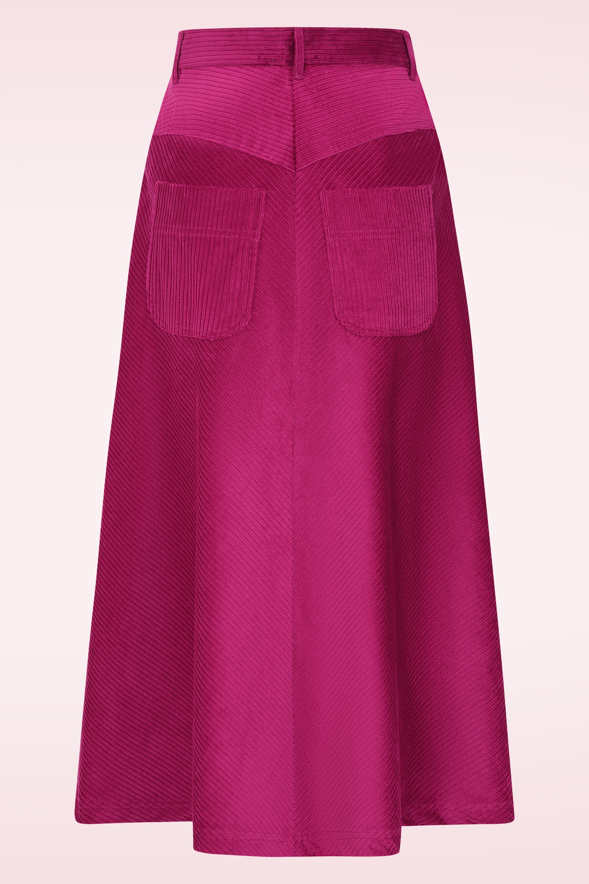 Pretty Vacant - Sabrina jumbo corduroy rok in kersenrood 3