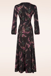 K-Design - Jamie maxi jurk in zwart en multi 4