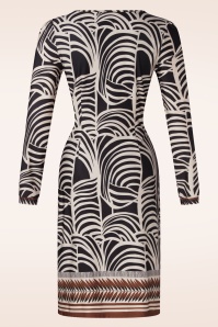 K-Design - Veronique jurk in zwart en wit 3