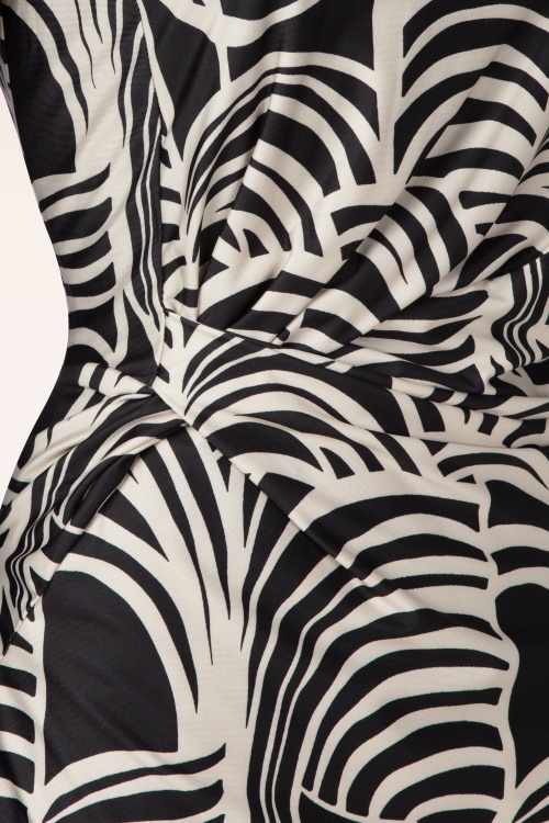 K-Design - Veronique jurk in zwart en wit 2