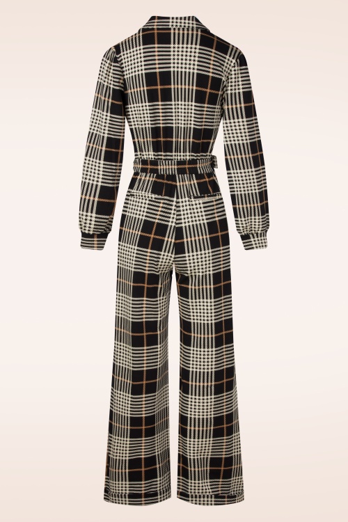 K-Design - Daria Tartan jumpsuit in zwart 5