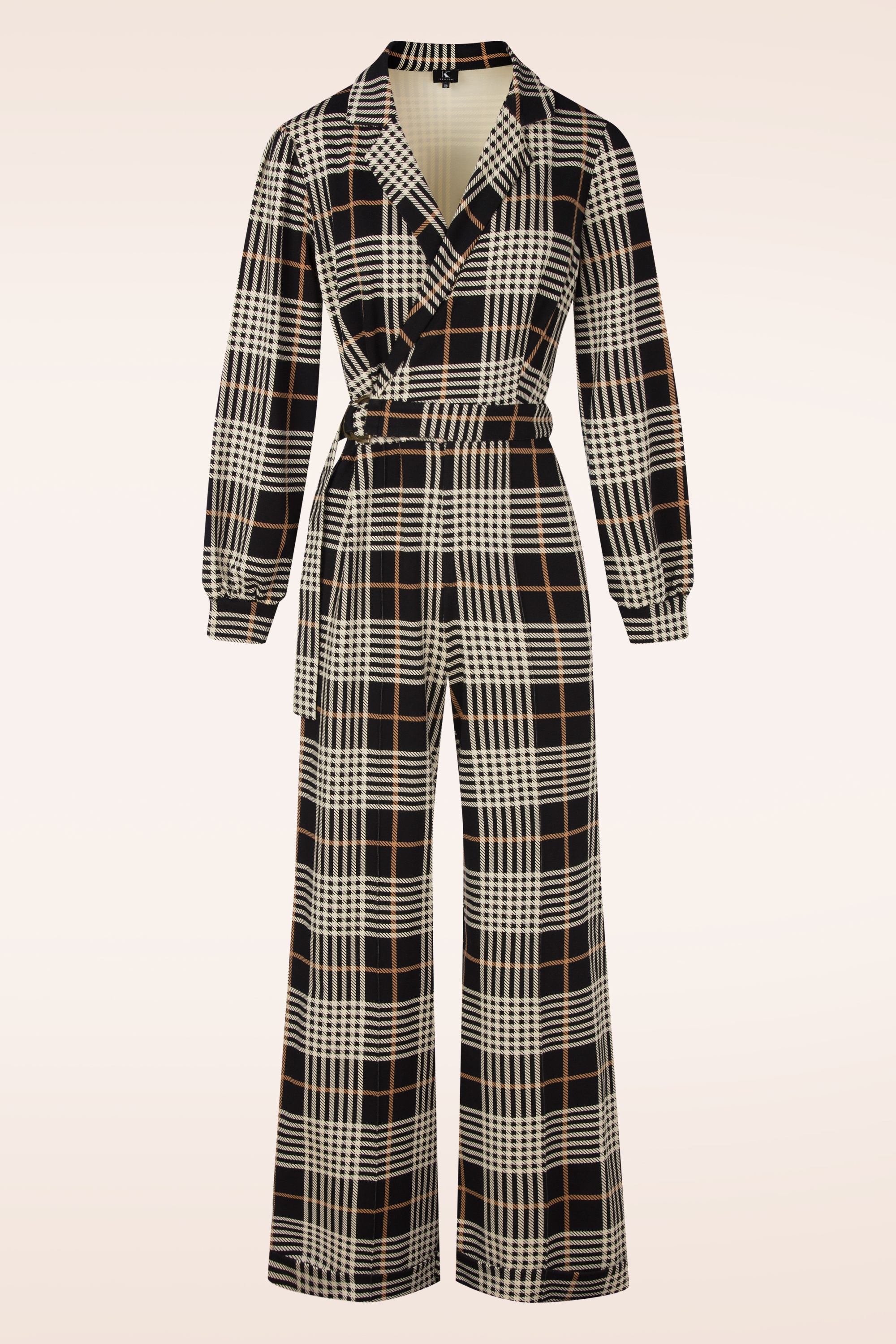 K-Design - Daria Tartan jumpsuit in zwart 3
