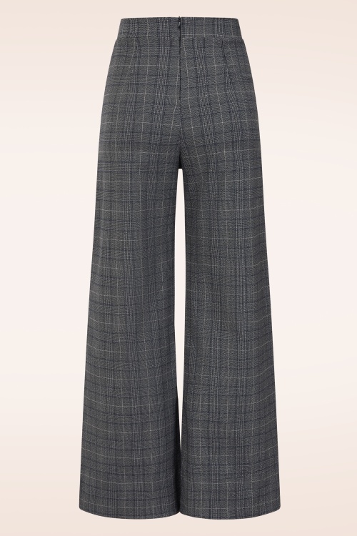 Vintage Chic for Topvintage - Topvintage exclusive ~ Bonnie Check pantalon in grijs 3