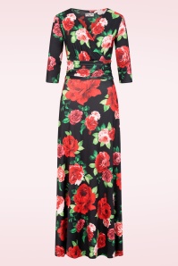 Banned Retro - Jacky pencil rok in poederroze