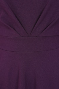 Vintage Chic for Topvintage - Topvintage exclusive ~ Ruby swing jurk in aubergine  4