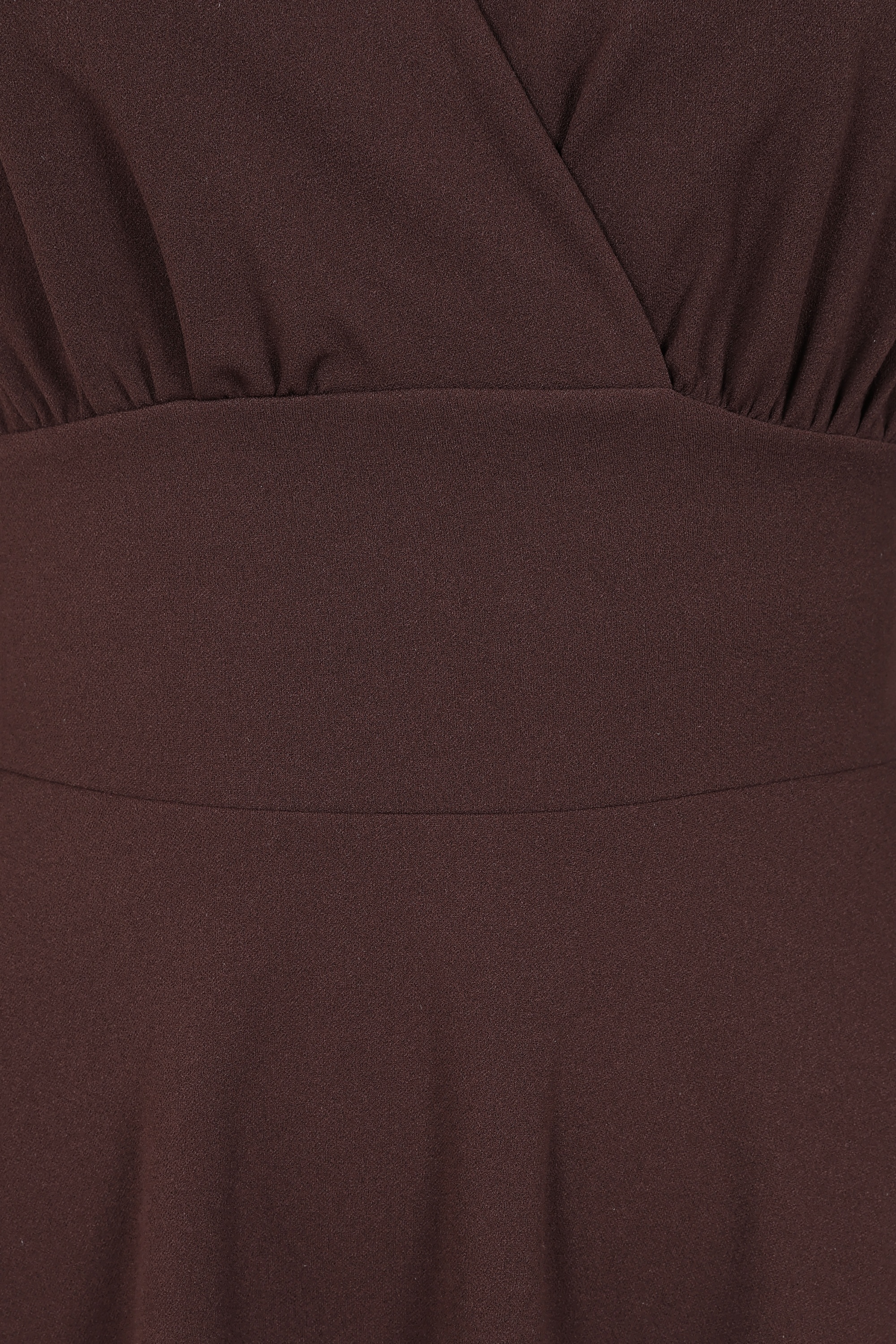 Vintage Chic for Topvintage - Topvintage exclusive ~ Caroline swing jurk in chocoladebruin 2