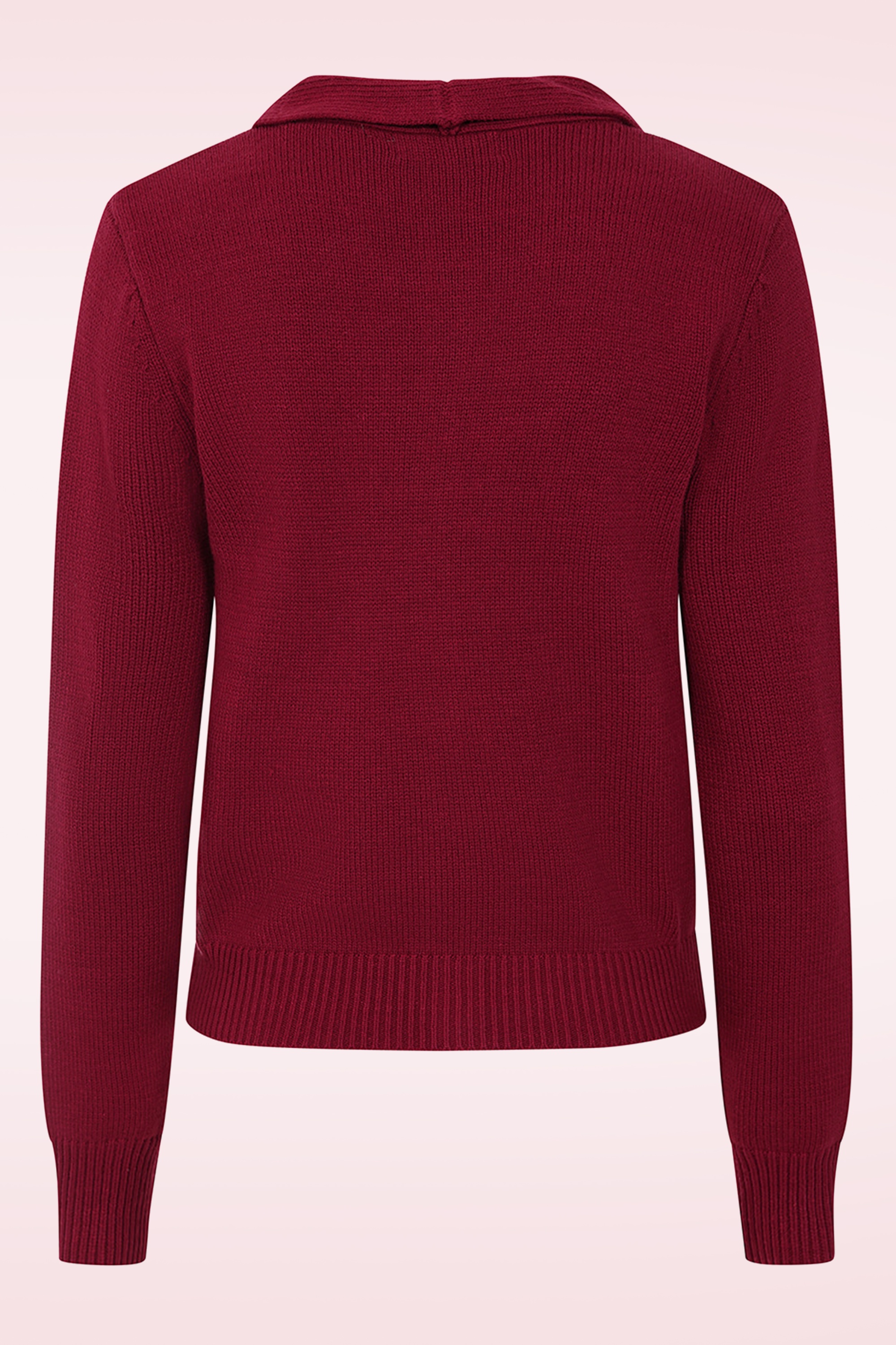 Banned Retro - Pia Tie vest in Bordeaux 4