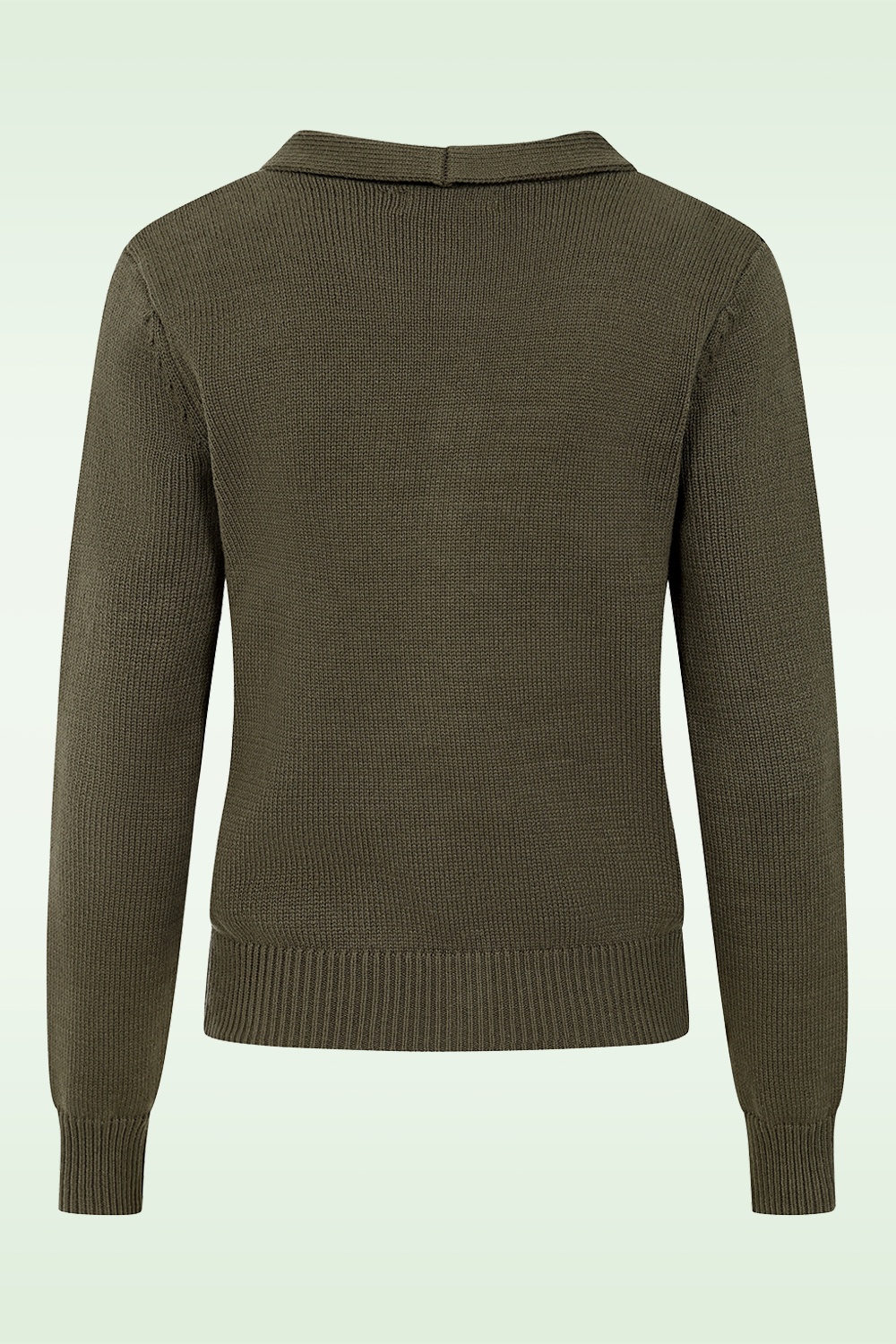 Banned Retro - Pia Tie vest in Legergroen 4