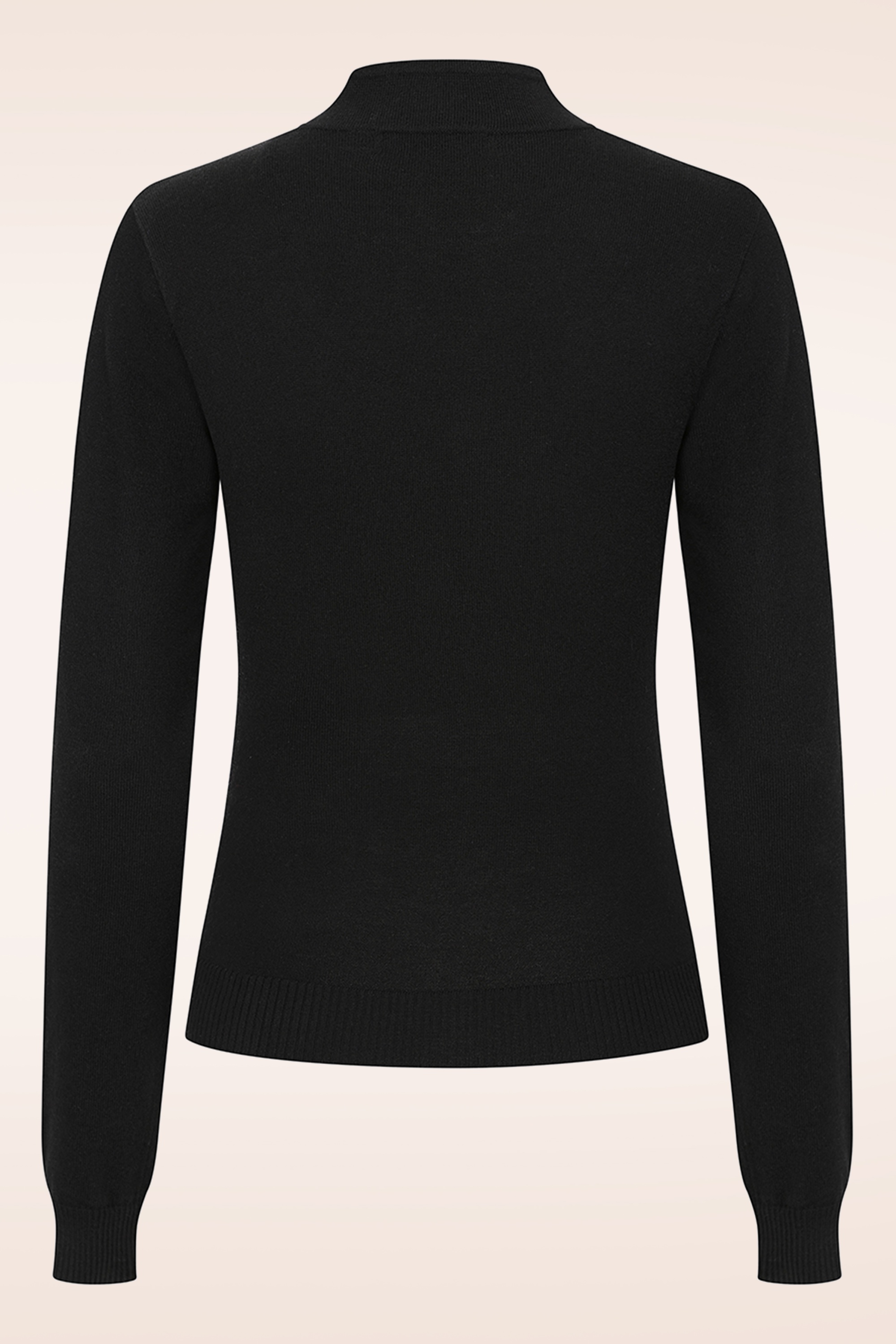 Banned Retro - Tear Drop gebreide top in zwart 3