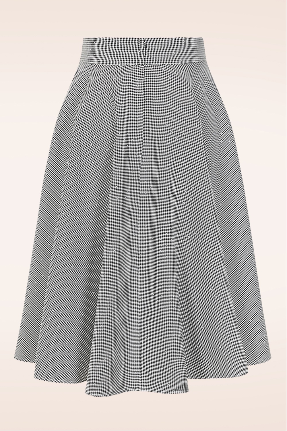 Banned Retro - Felice Sparkly Houndstooth swing rok in zwart en wit 5