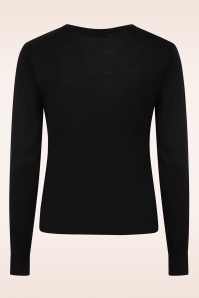 Banned Retro - Pearl cardigan in zwart 4