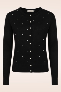 Banned Retro - Pearl cardigan in zwart 2