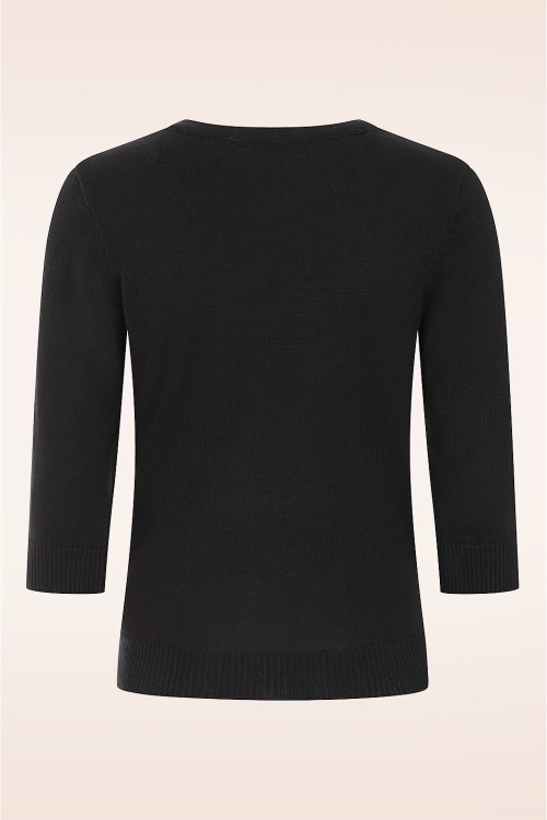 Banned Retro - Web and Willow cardigan in zwart 5